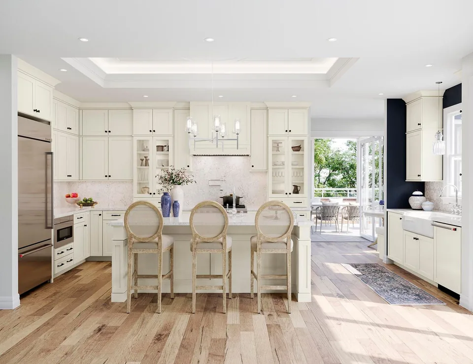 Waypoint 410 Painted Vanilla, Charlotte kitchen inspiration