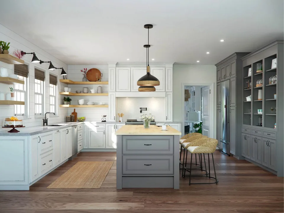 Waypoint 750 Painted Boulder, Alexandria kitchen inspiration